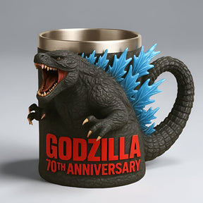 Caneca de Café Figura de Monstro Escultura em Cerâmica 3D