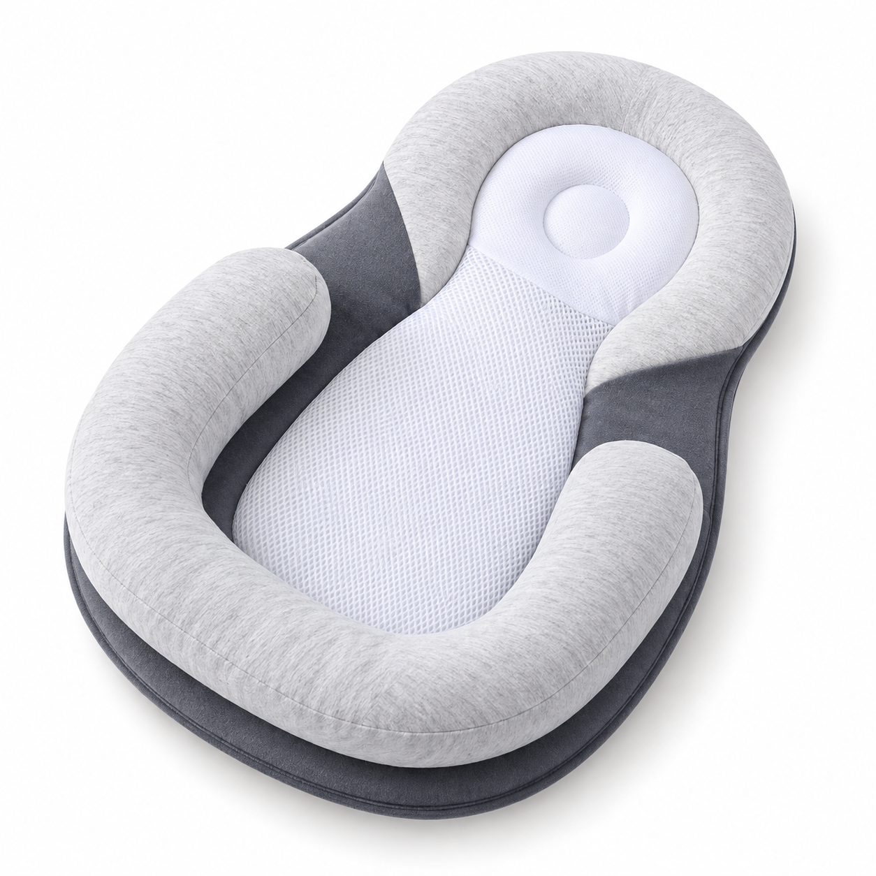 Almofada Ergonômica para Bebê com Design de Apoio para Alívio de Cólicas