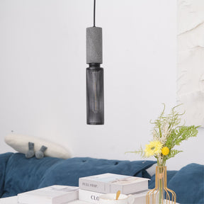 Luminária Pendente de Concreto Urbano | Lâmpada LED Suspensa Industrial
