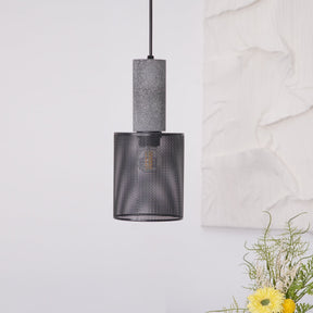 Luminária Pendente de Concreto Urbano | Lâmpada LED Suspensa Industrial