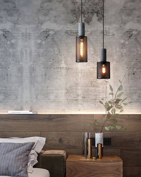 Luminária Pendente de Concreto Urbano | Lâmpada LED Suspensa Industrial
