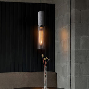 Luminária Pendente de Concreto Urbano | Lâmpada LED Suspensa Industrial