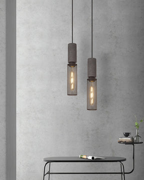 Luminária Pendente de Concreto Urbano | Lâmpada LED Suspensa Industrial