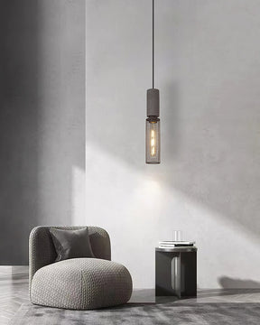 Luminária Pendente de Concreto Urbano | Lâmpada LED Suspensa Industrial