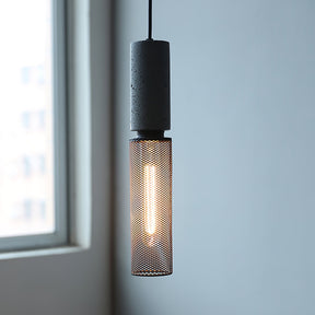 Luminária Pendente de Concreto Urbano | Lâmpada LED Suspensa Industrial