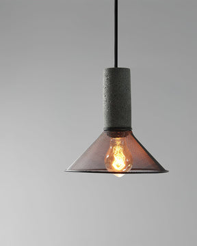 Luminária Pendente de Concreto Urbano | Lâmpada LED Suspensa Industrial