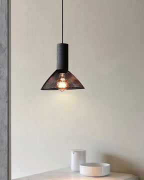 Luminária Pendente de Concreto Urbano | Lâmpada LED Suspensa Industrial