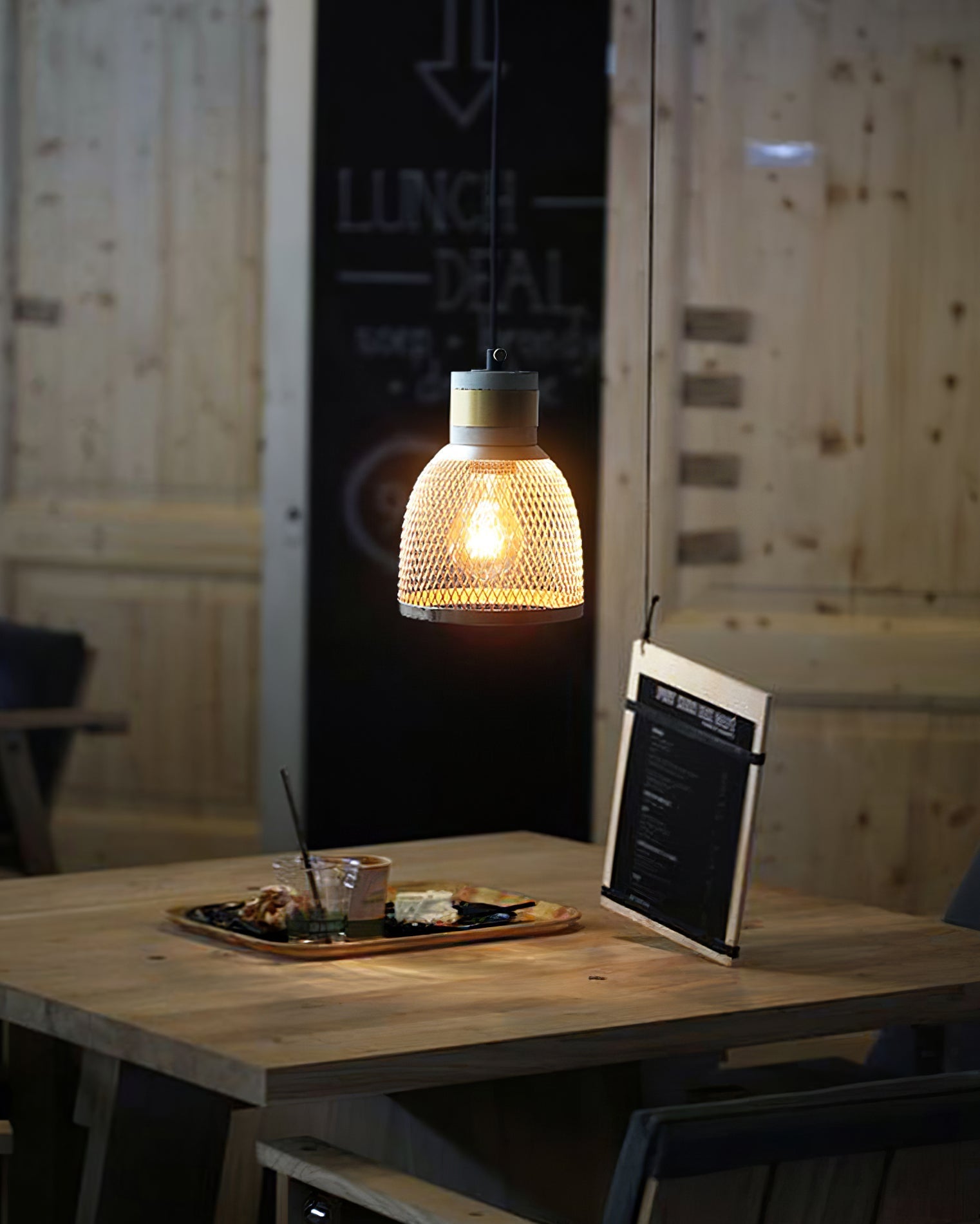 Luminária Pendente de Concreto Urbano | Lâmpada LED Suspensa Industrial