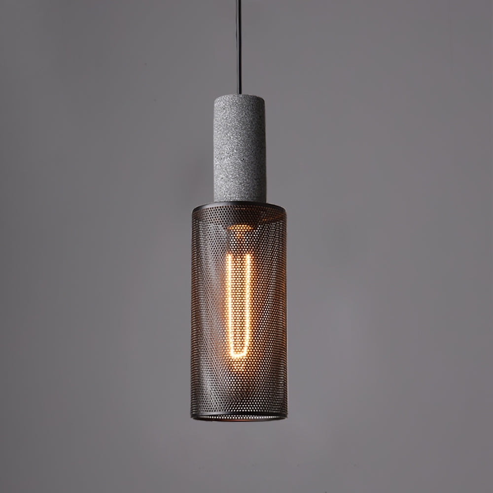 Luminária Pendente de Concreto Urbano | Lâmpada LED Suspensa Industrial