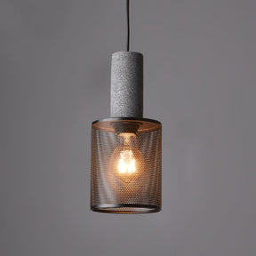 Luminária Pendente de Concreto Urbano | Lâmpada LED Suspensa Industrial