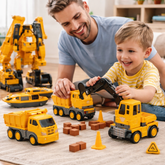 Toy Building Blocks Magnetic Vehicle Set Creative Kids Play