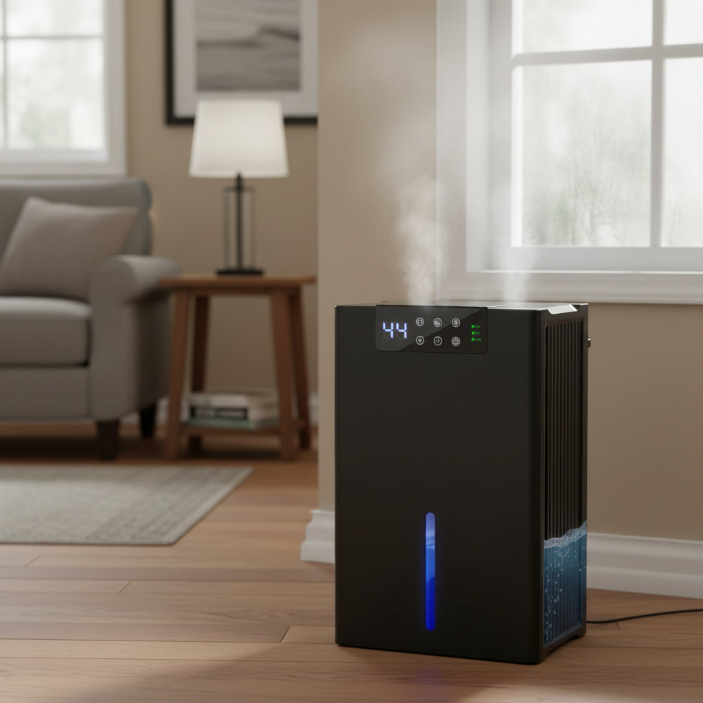 Desumidificador de Porão Compacto Silencioso Digital para Casa