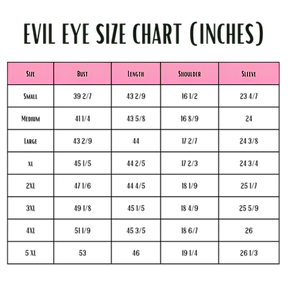 Evil Eye Shirt + Sequin Bead