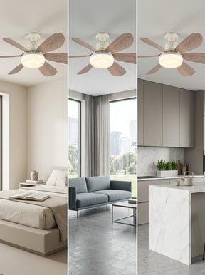 Ventilador de teto com luminária tipo soquete