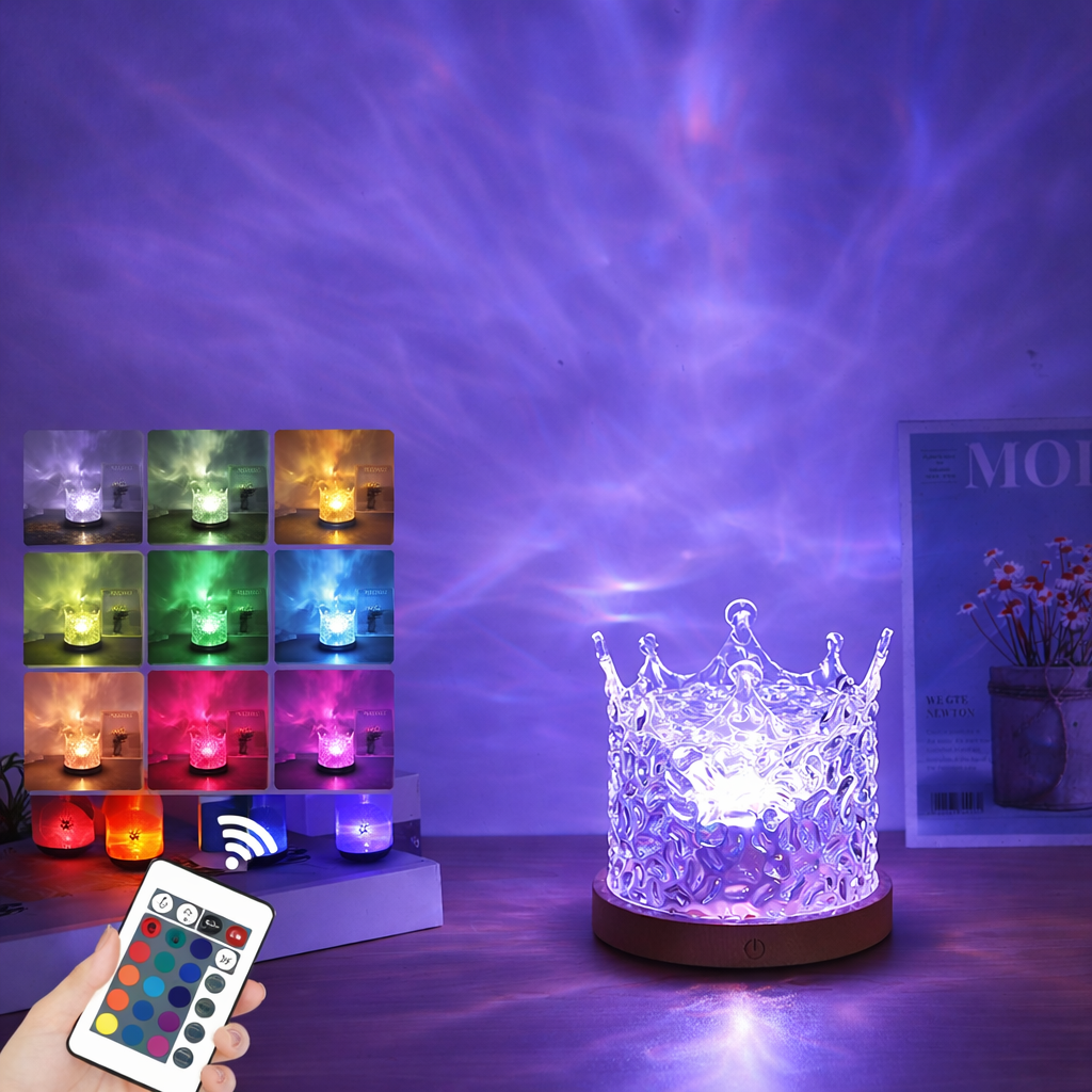 Luminária de Mesa Cubo de Luz LED Colorida