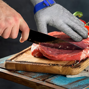 Luvas de Malha Metálica Resistentes a Cortes para Cozinha