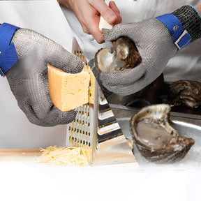 Luvas de Malha Metálica Resistentes a Cortes para Cozinha