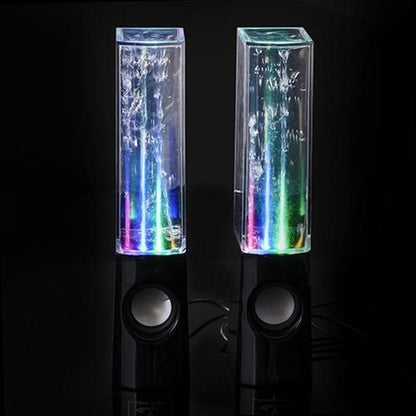 Caixa de Som com Água e LED Dançante