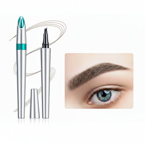 Caneta de Sobrancelha Efeito Microblading 4 Pontas à Prova D'água