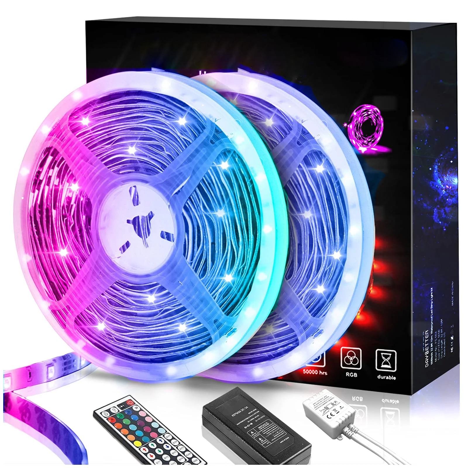 Fita de LED de 32 pés (aprox. 9,7 metros)