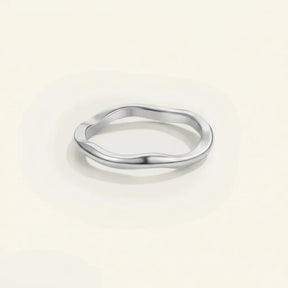 Gold Stacking Ring Minimalist Stainless Steel Band Everyday Wear