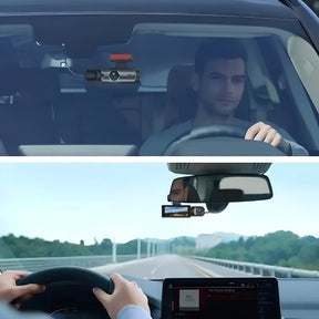 Câmera Veicular Dupla 1080P Gravador de Direção com Monitor de Estacionamento