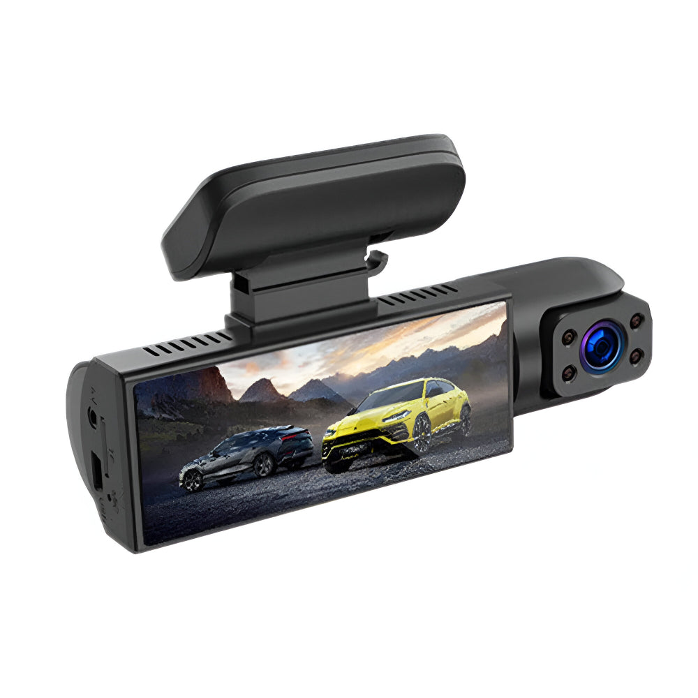 Câmera Veicular Dupla 1080P Gravador de Direção com Monitor de Estacionamento