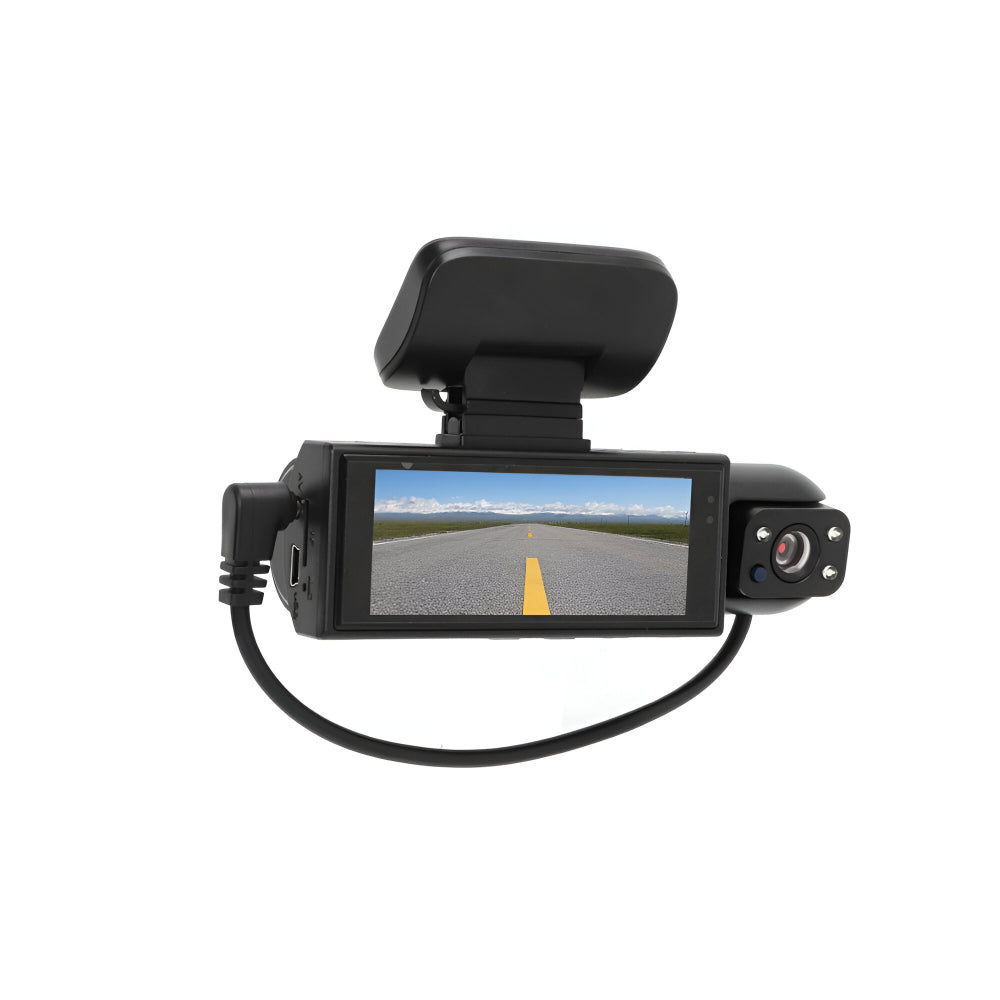 Câmera Veicular Dupla 1080P Gravador de Direção com Monitor de Estacionamento
