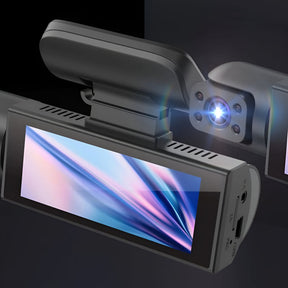 Câmera Veicular Dupla 1080P Gravador de Direção com Monitor de Estacionamento