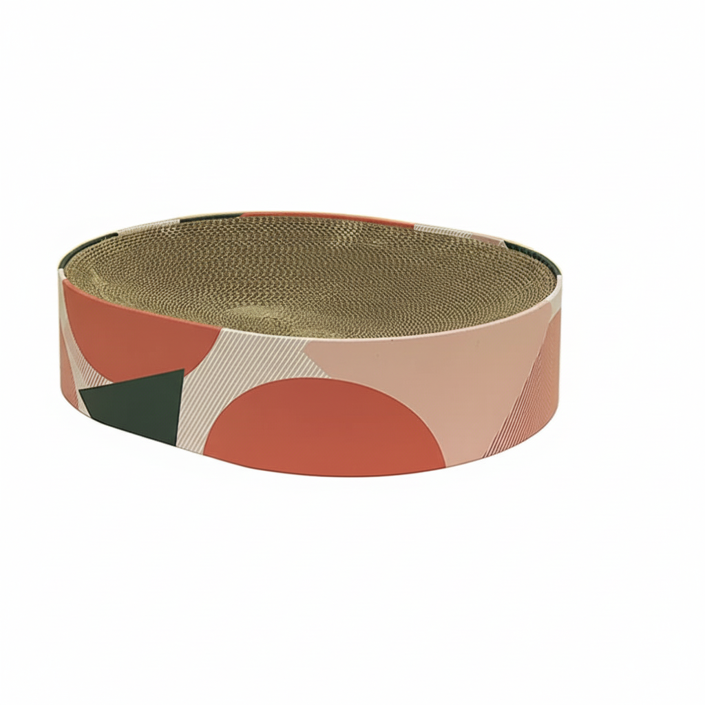 Cama Lounge Redonda de Papelão para Gatos