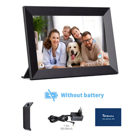 Porta-Retrato Digital WiFi com Tela Touchscreen HD de Mesa ou Parede