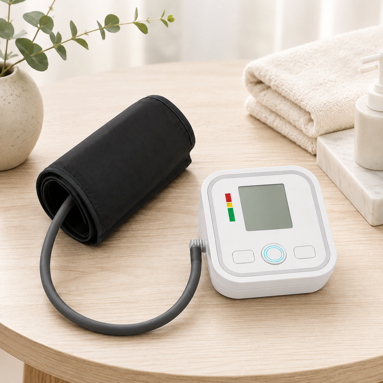 Monitor Digital de Pressão Arterial de Pulso para Uso Doméstico com Visor Grande