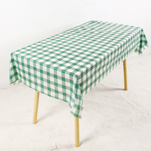 Disposable Plastic Tablecloths Set Waterproof Stain Resistant