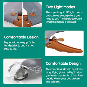 Dog Nail Clipper With Quick Sensors