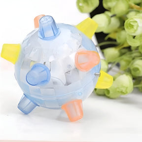 Brinquedo para Cães Bola de Borracha Plástica Interativa com LED que Pula