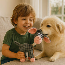 Brinquedo para cachorro corda animal com apito