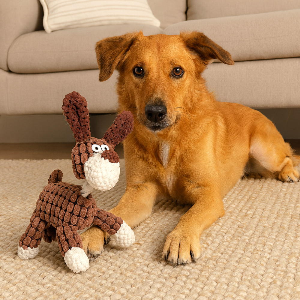 Brinquedo para cachorro corda animal com apito