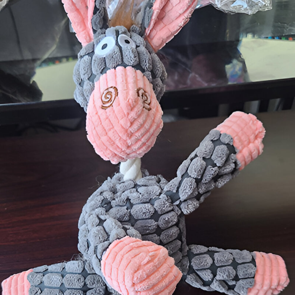 Brinquedo para cachorro corda animal com apito