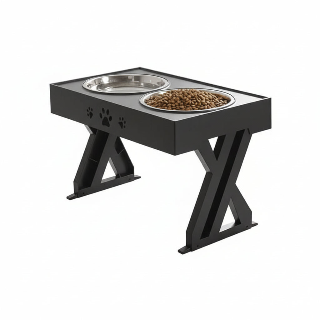 Comedouro Elevado e Ajustável para Cães e Pets
