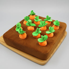 Dog Snuffle Mat Carrot Puzzle Toy Treat Hiding Training