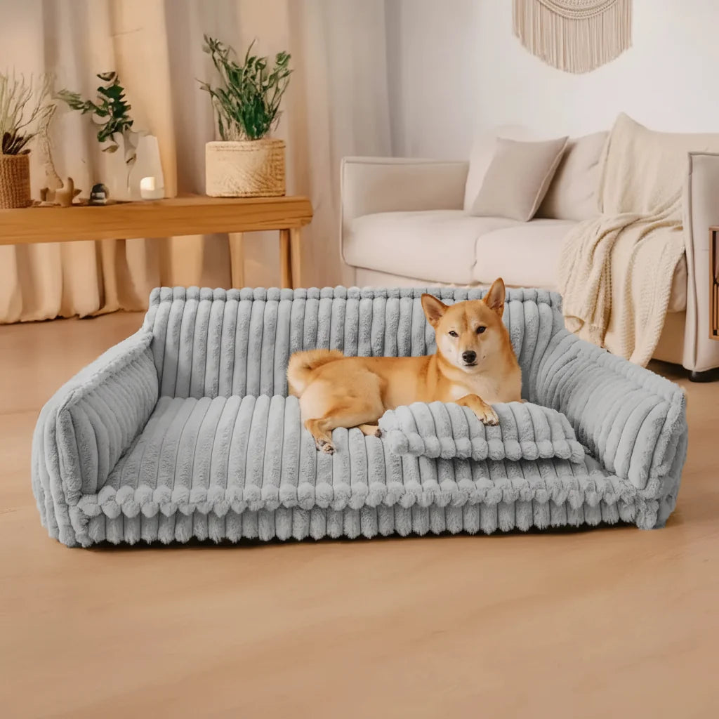 Cama de Cachorro Lavável Sofá para Cães Bordas Elevadas Cães Grandes