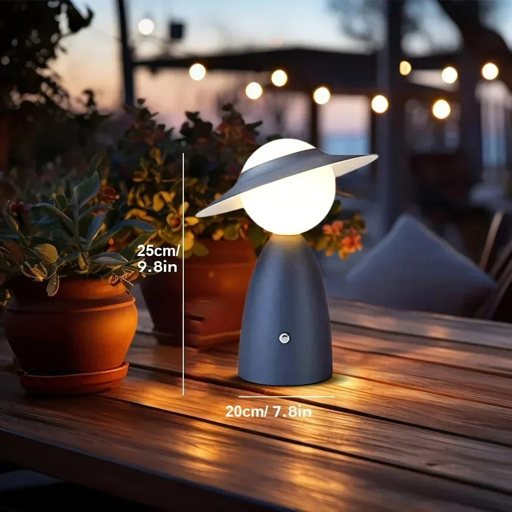 Luminária Sem  Fio Recarregável TouchBright | A luz encontra a inovação