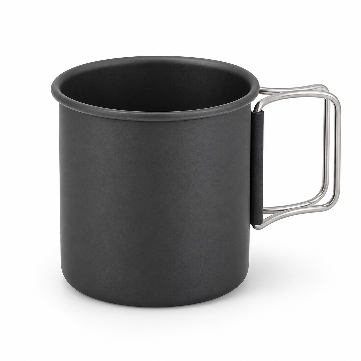 Caneca de alumínio durável com isolamento térmico para camping e atividades ao ar livre