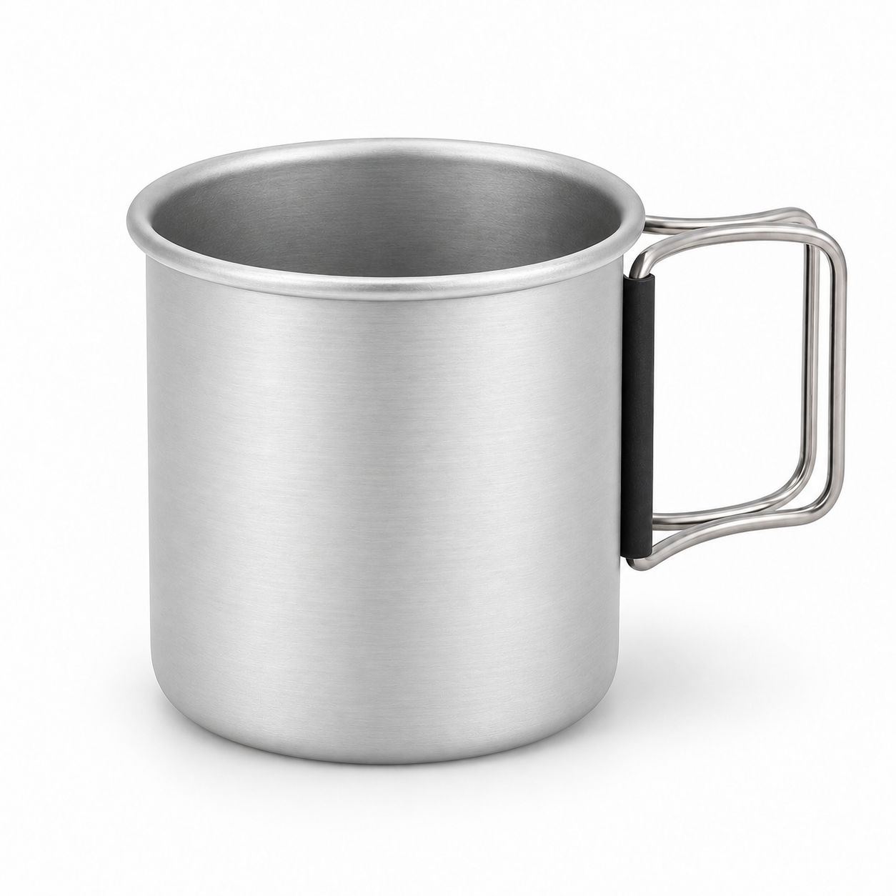 Caneca de alumínio durável com isolamento térmico para camping e atividades ao ar livre