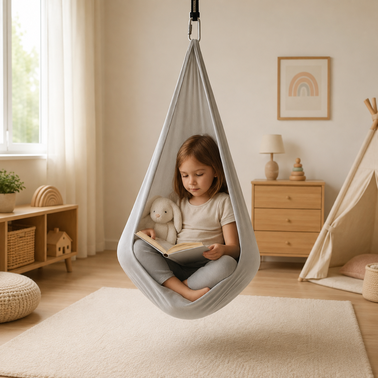 Balanço de Terapia Durável e Confortável para Uso Sensorial Interno
