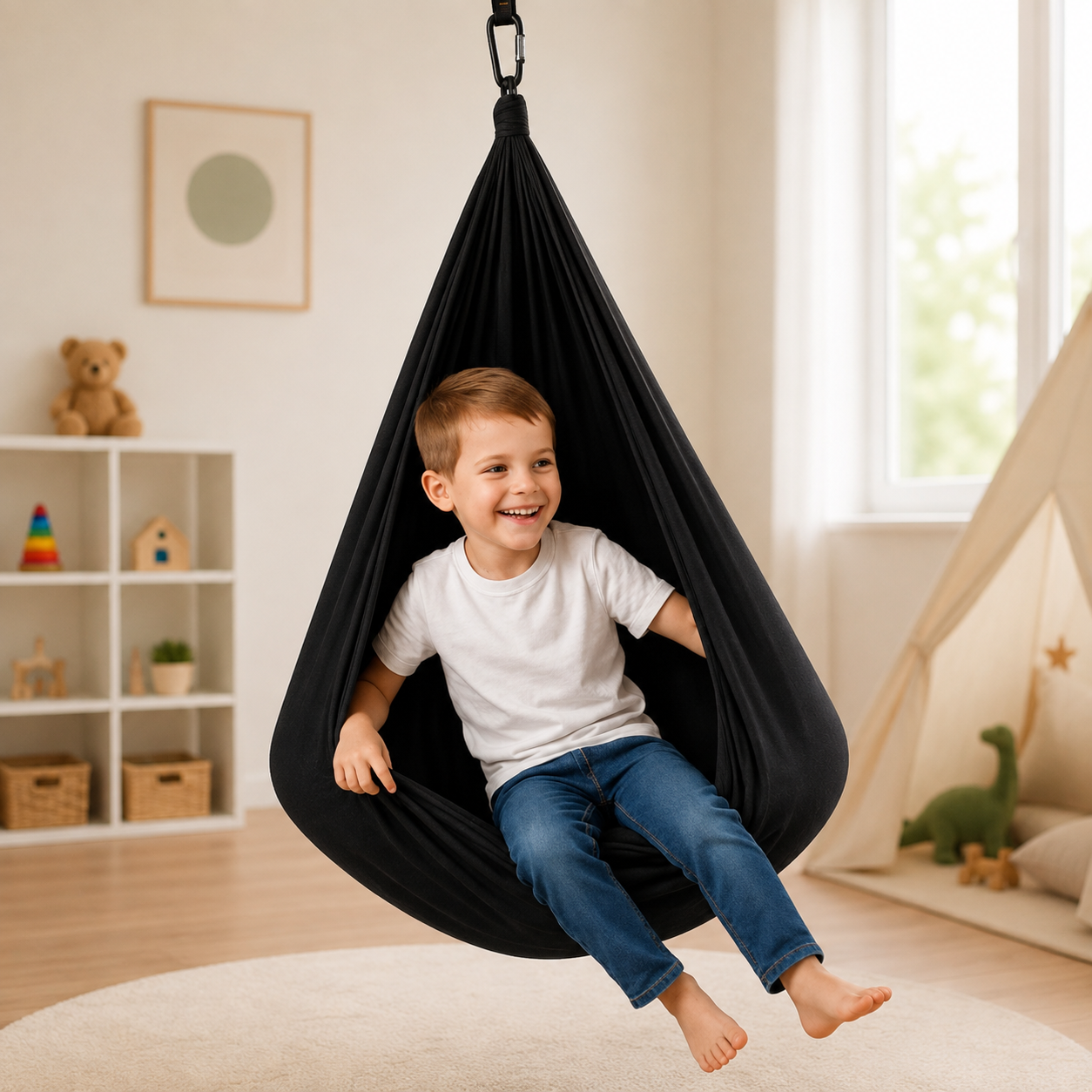 Balanço de Terapia Durável e Confortável para Uso Sensorial Interno