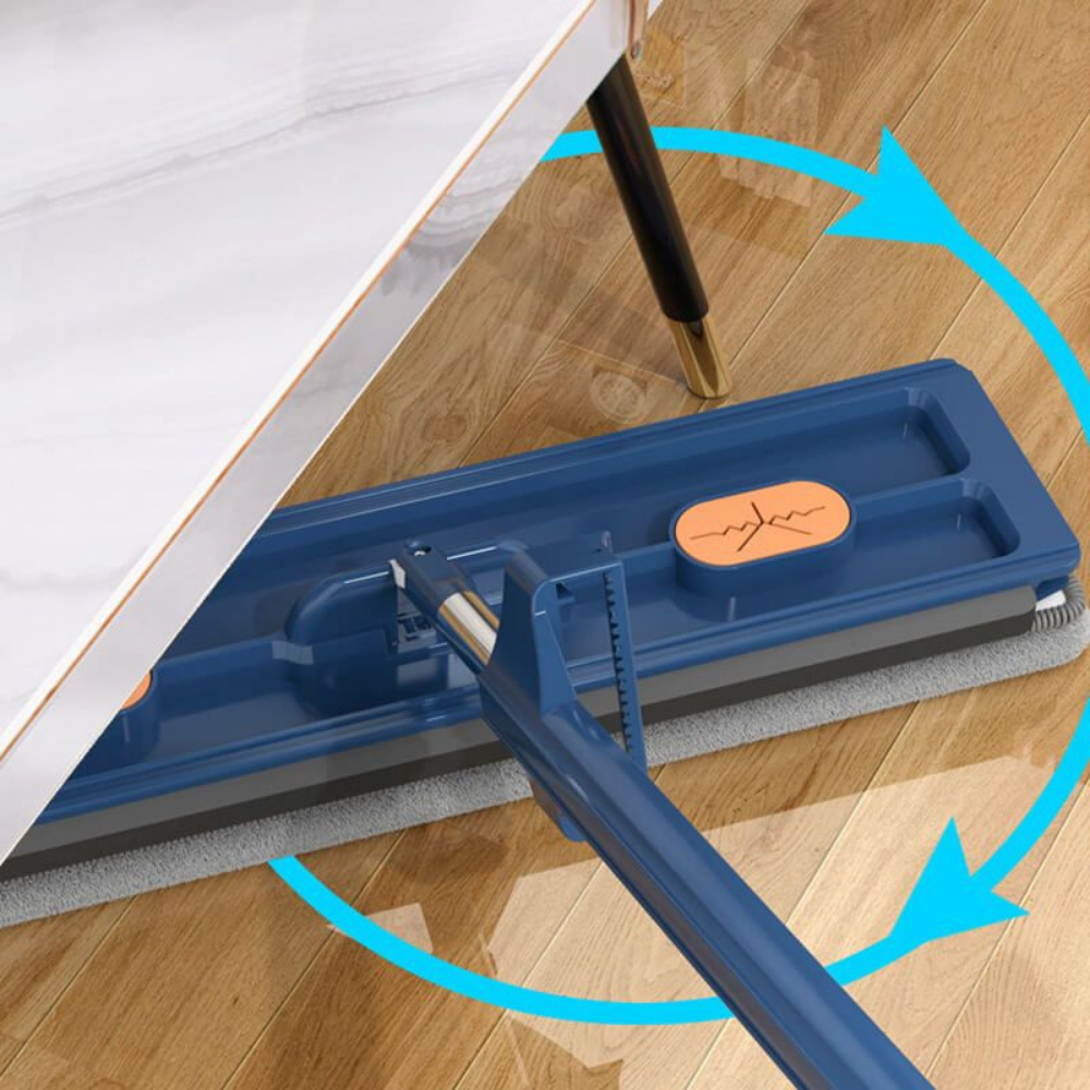 Mop Esfregão Flat de Microfibra com Spray e Cabo Longo para Limpeza