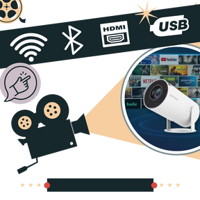Portable 4K ultra HD projector