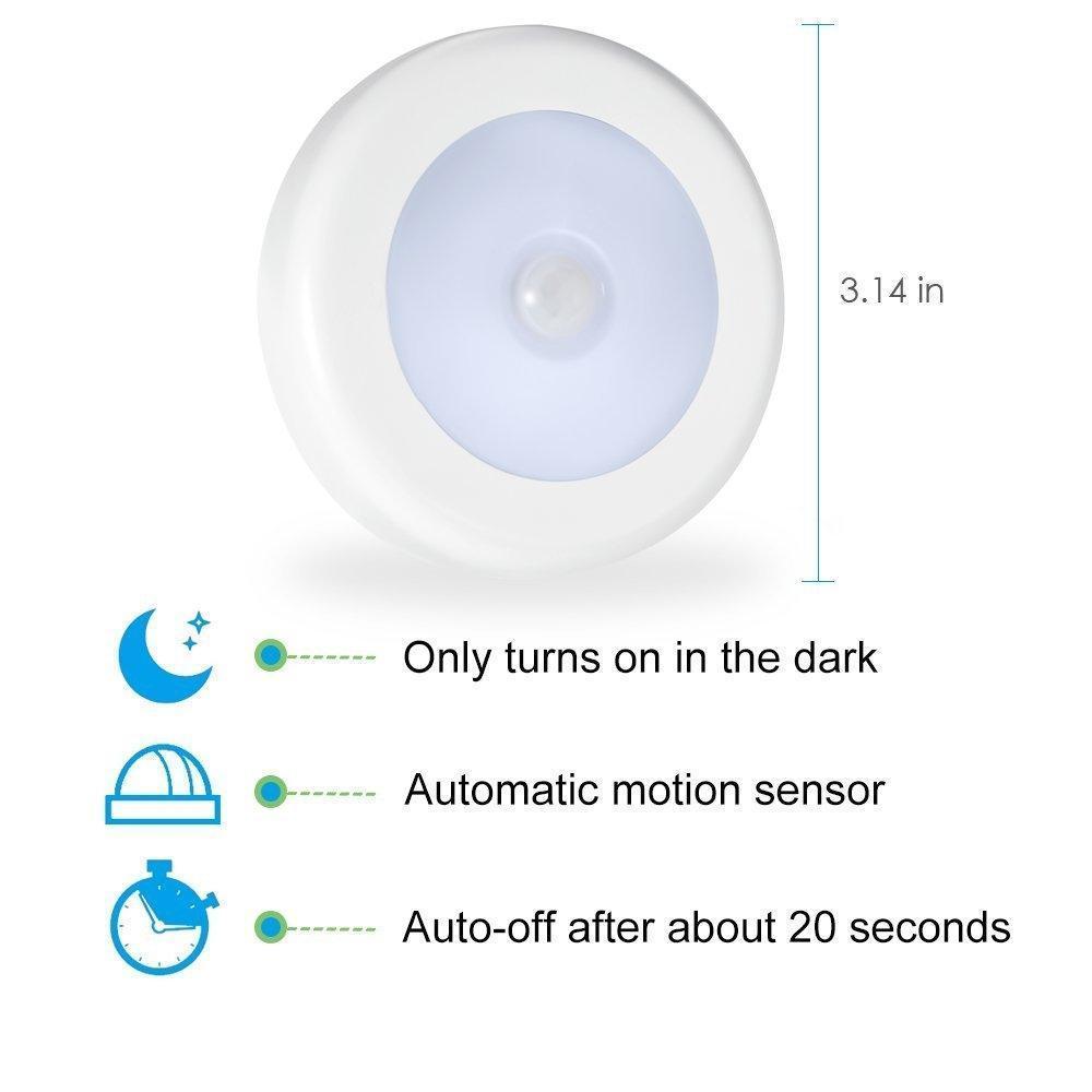 Luz Noturna de LED com Sensor de Movimento Sem Fio