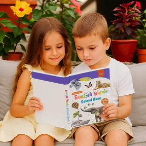 Livro Educativo Infantil Interativo de Aprendizado de Inglês